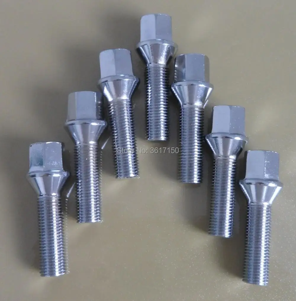 M12*1.5 Extended Wheel Lug Bolts Overall length 54mm Shank Length 27mm