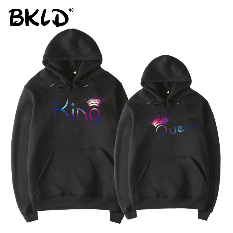 BKLD 2017 Король Королева Корона звездное небо Принт мужчины женщины осенние