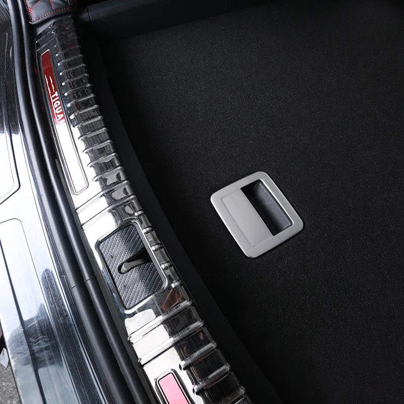 Lsrtw2017 нержавеющая сталь багажник автомобиля напольный выключатель дверные ручки планки украшения для volkswagen tiguan