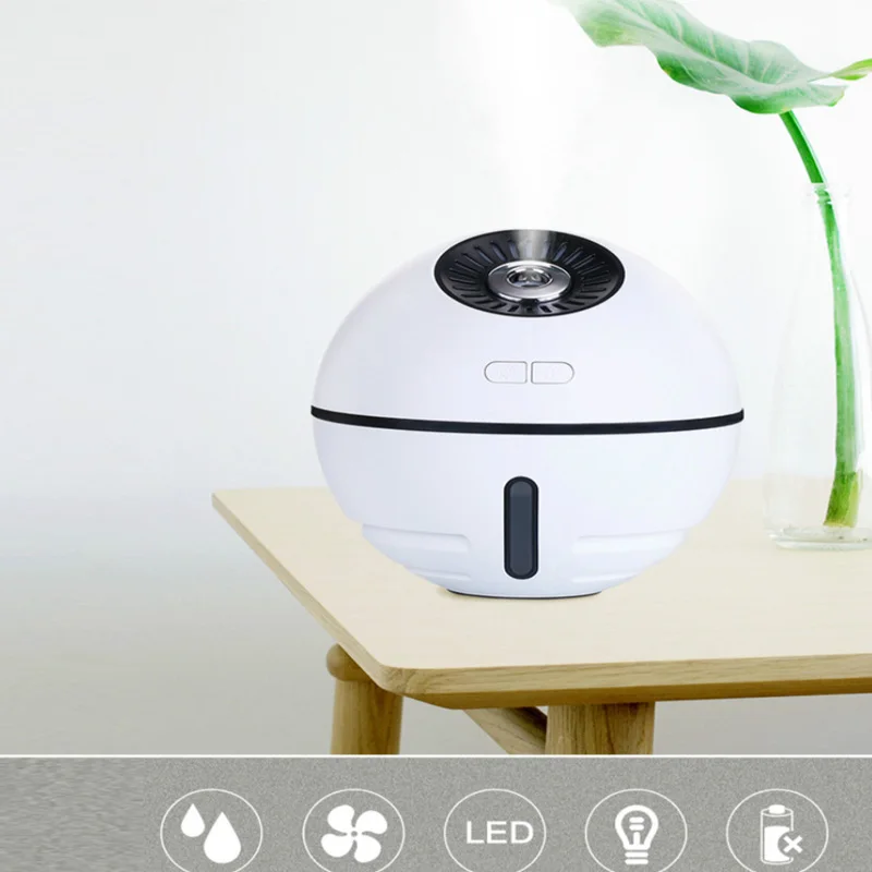 

Multi function space ball humidifier, silent spray, seven color lamp charging humidifier for Office Home Bedroom Living Room
