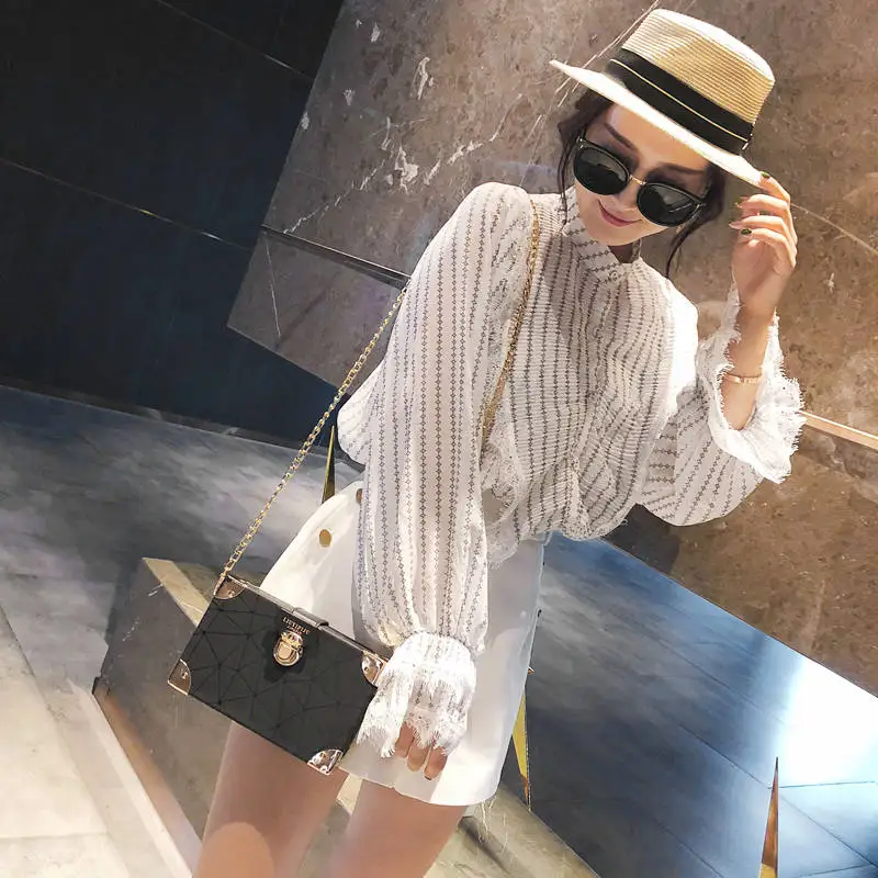 2019 الأزياء البسيطة رفرف حقيبة شخصية جلدية صغيرة المرأة مربع حقيبة كتف عارضة مزاجه سلسلة Crossbody حقيبة للفتيات 2019 الأزياء البسيطة رفرف حقيبة شخصية جلدية صغيرة المرأة مربع حقيبة كتف عارضة مزاجه سلسلة Crossbody حقيبة للفتيات