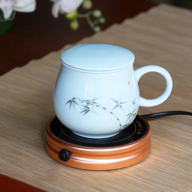 Fast delivery Christmas gift Electric Tea Cup Warmer Charged Teapot
