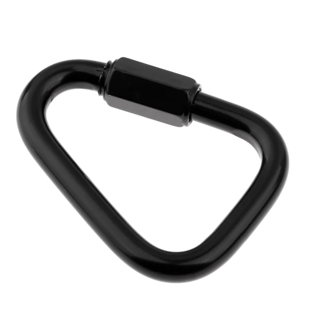 Screw Lock Carabiners Keychain Clip for Hammock Camping Backpack Dog Leash Carabiner Locking Keychain Climbing Accessories