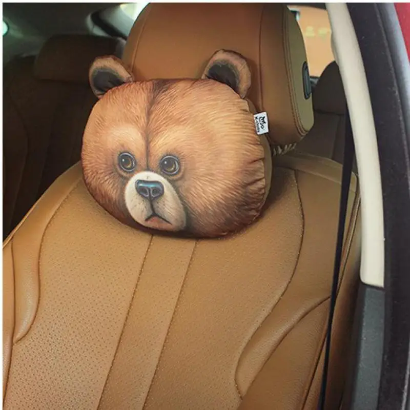 

30*22cm Headrest Rabbit Panda Bear Shape Sofa Cushion Toy Doll Car Travel Headrest Gift Birthday Wedding Home Chair Pillow Head