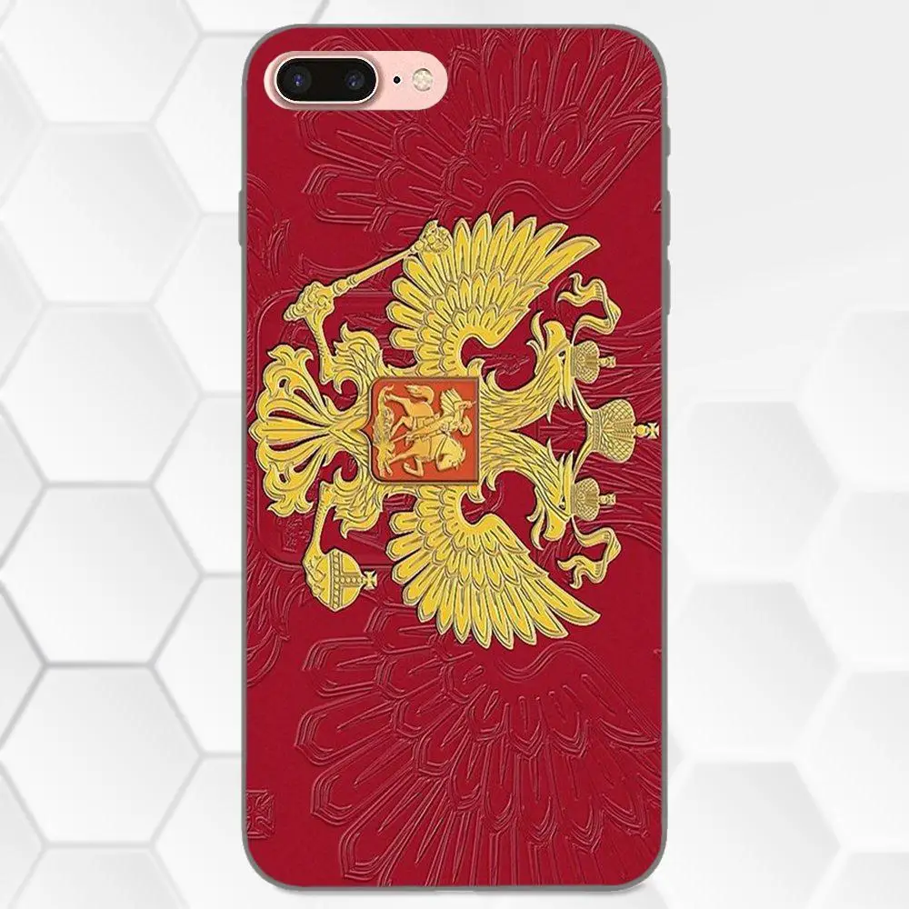 Оригинальный русский флаг мягкий ТПУ оригинал для Huawei Honor Enjoy Mate Note 6s 8 9 10 20 Lite Play Pro