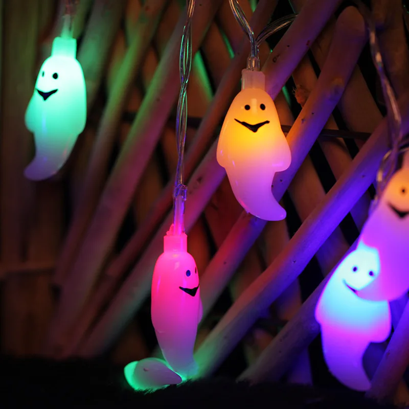 Halloween Ghost String Lights 10/20/40 Led Home Decoration Warm White