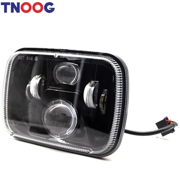 

TNOOG 7x6 5x7 Led High Low Beam Headlamp LED Projector Headlights Sealed Beam Headlamps (1 Light )