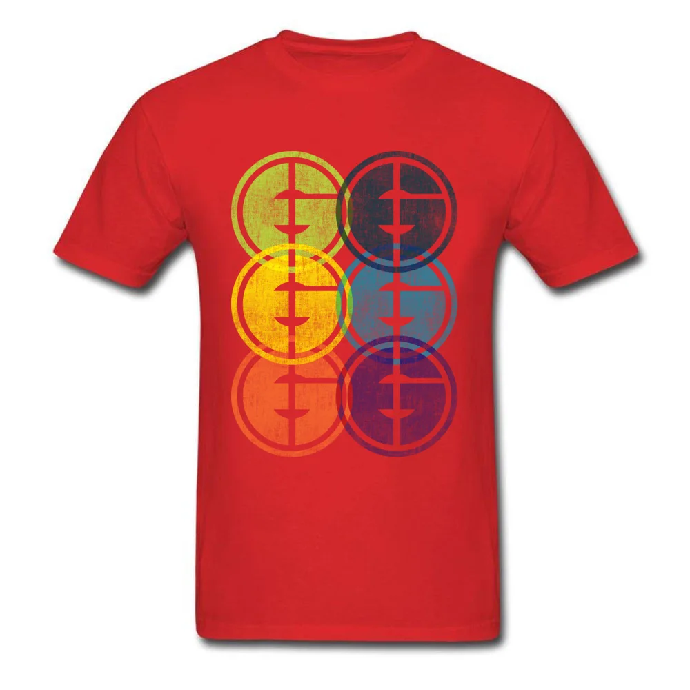 Man Fashion Europe Tops & Tees Round Neck Labor Day Pure Cotton Tshirts Casual Short Sleeve Color Motive Sweatshirts Color Motive red