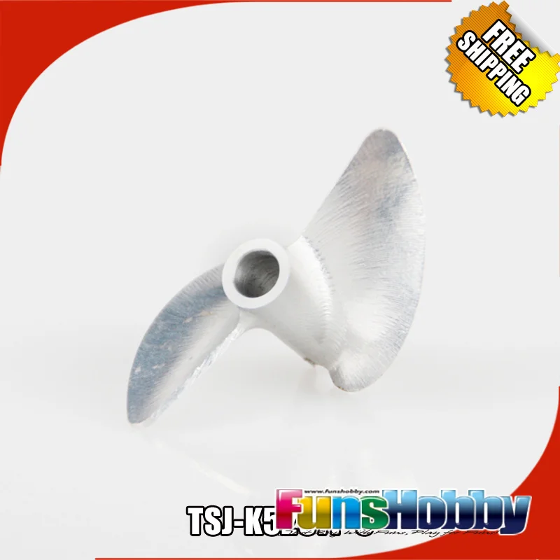 Tenshock 7075-T6 CNC Prop 2 Blade Al Drive Dog Right 4 мм реверсивный винт для радиоуправляемой лодки |