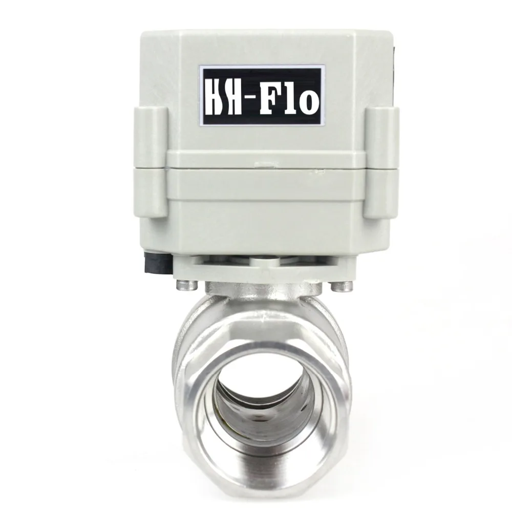 HSH Flo 1" DN25 SS304 110V/220V/230VAC Two Way Motorized Ball Valve