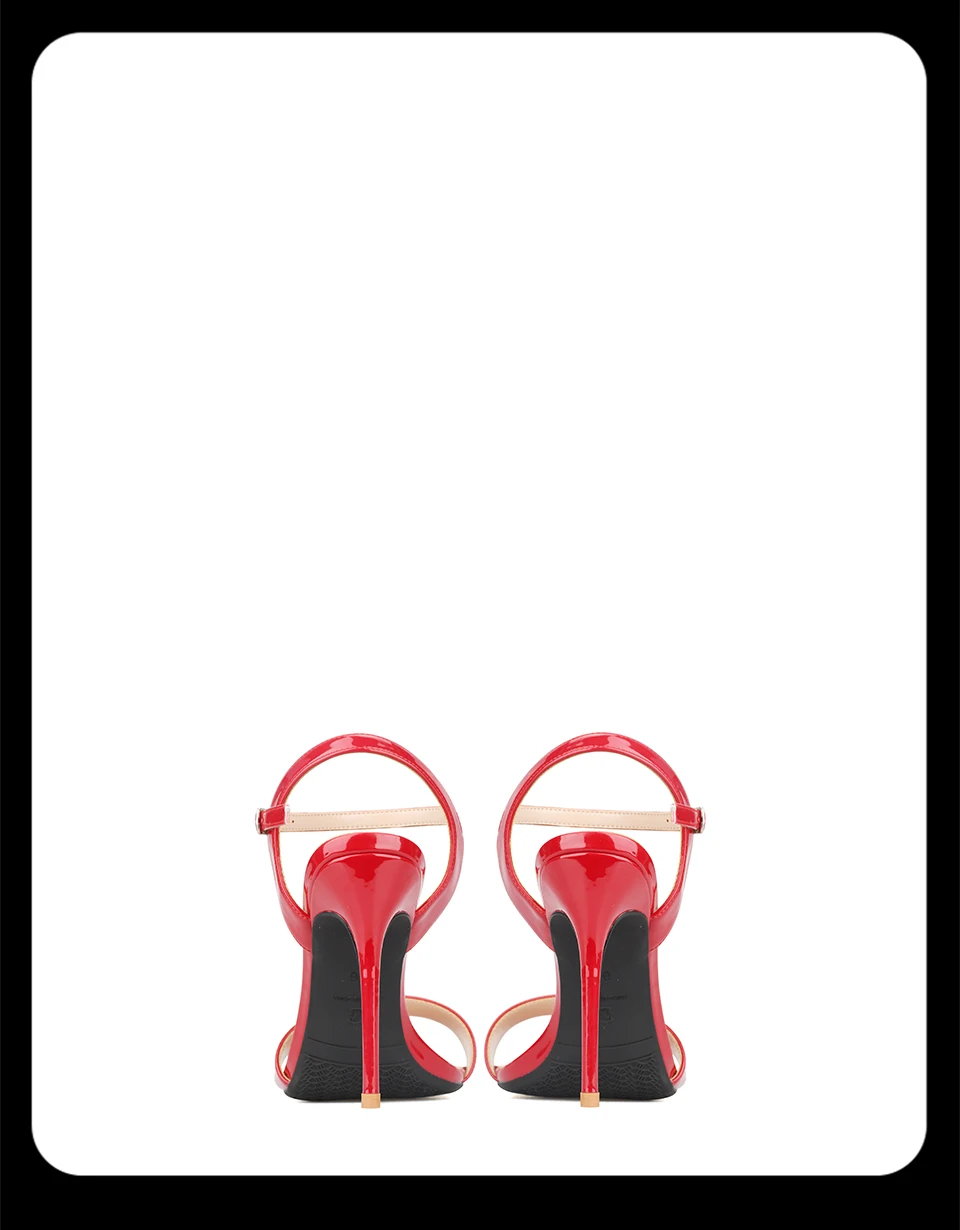 GOXEOU/ г. новые женские босоножки пикантные летние вечерние туфли на высоком каблуке со шнуровкой из лакированной кожи ручной работы, большие размеры,, size32-46