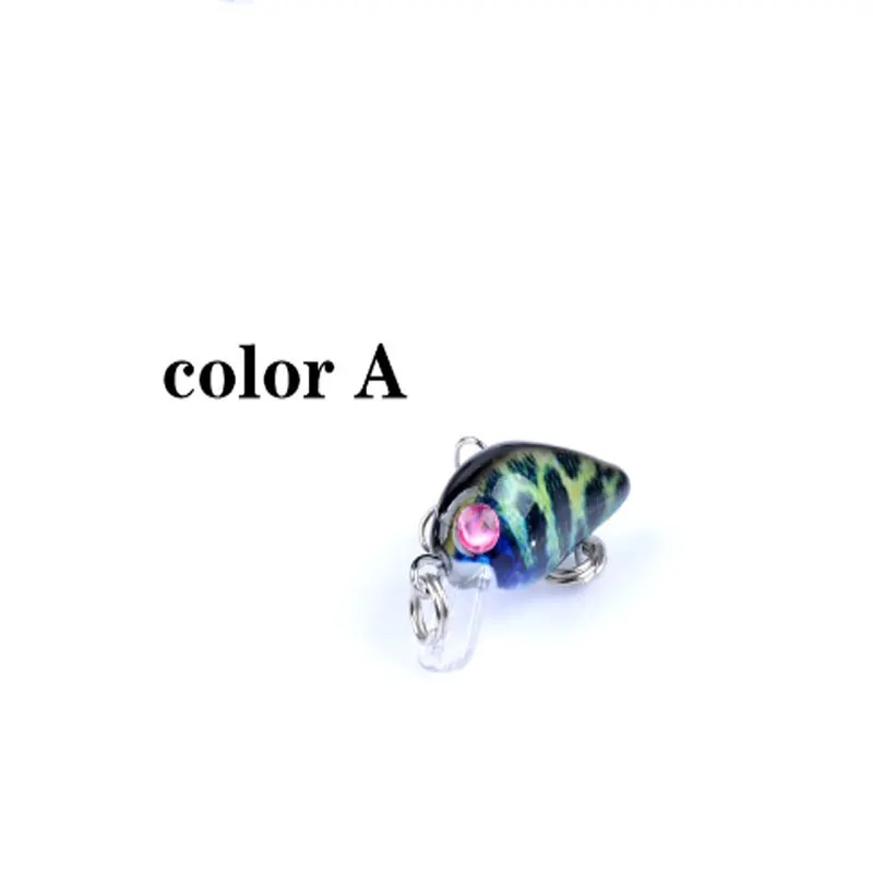 

Proleurre Floating Deep Diving Crankbait Fishing Lures 1.5g/30mm Lifelike Wobblers With 10# Hooks peche isca artificial
