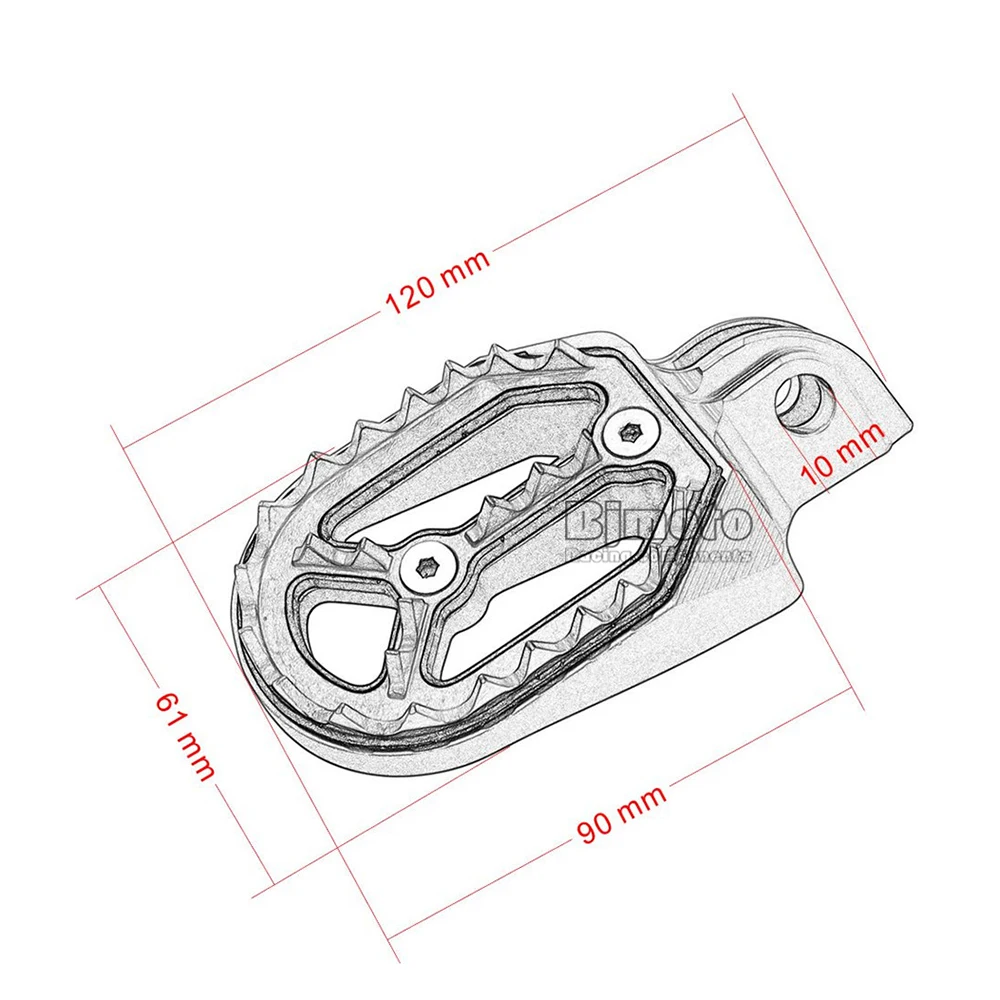 Bjmoto мотоцикла ЧПУ подножки Педали для автомобиля Мото подставки для ног для Honda crf230 L 2003-2009 crf230 F 2005-2015 модификации запчасти