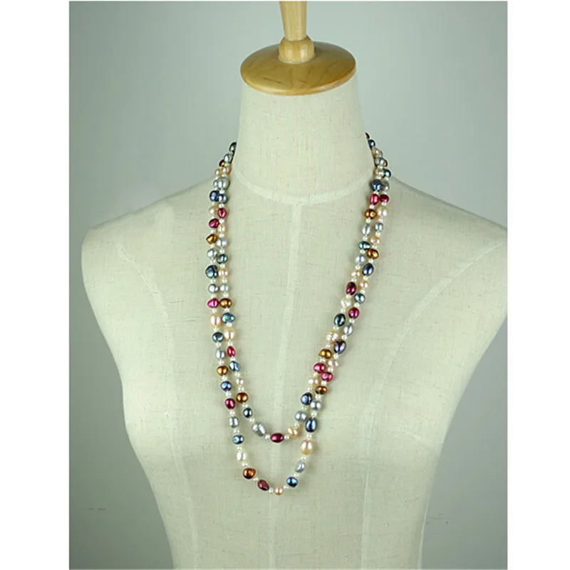 long real pearl necklace