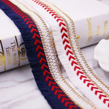 

PPCrafts 30mm Cotton Tassels Lace Fringe Ribbon Jacquard Webbing DIY Handmade Sewing Curtains Garment Accessories