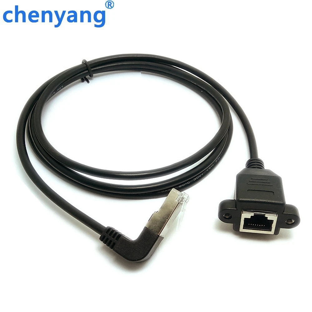 Вниз угловой 90 градусный 8P8C FTP STP UTP Cat 5e RJ45 штекер гнездо Lan Ethernet сетевой