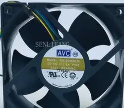 Оригинальный Для AVC DS12038B12U 120*120*38 мм 12 v 2.5a на высоком каблуке 12 см и 4-мя линиями компьютер pwm вентилятор охлаждения