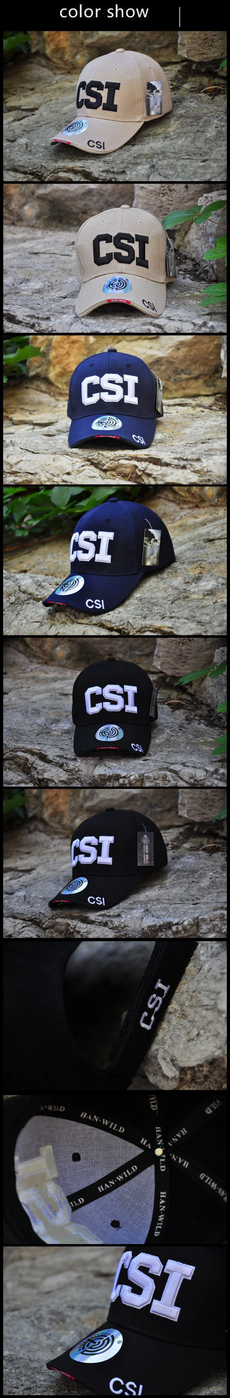 Хлопковая кепка тактическая бейсболка спецназа CSI Snapback шляпа мужская женская летняя кепка хип-хоп кепка с регулировкой размера спецназа шапки