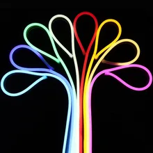 Штепсельная Вилка европейского стандарта неоновые полосы 8 видов цветов неоновая лента 220 V 220 V светодиодный полосы светильник водонепроницаемый 120 светодиодный s/m smd2835 лента светодиодный полосы в полоску IL