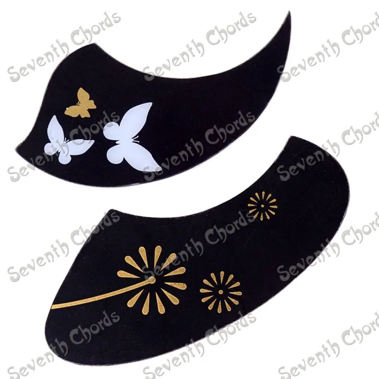 

4 Pcs Butterfly and Dandelion Pattern Pickguard Pick Guard Anti-scratch Plate for Ukulele 4 String Guitar / Ukulele Pickguard