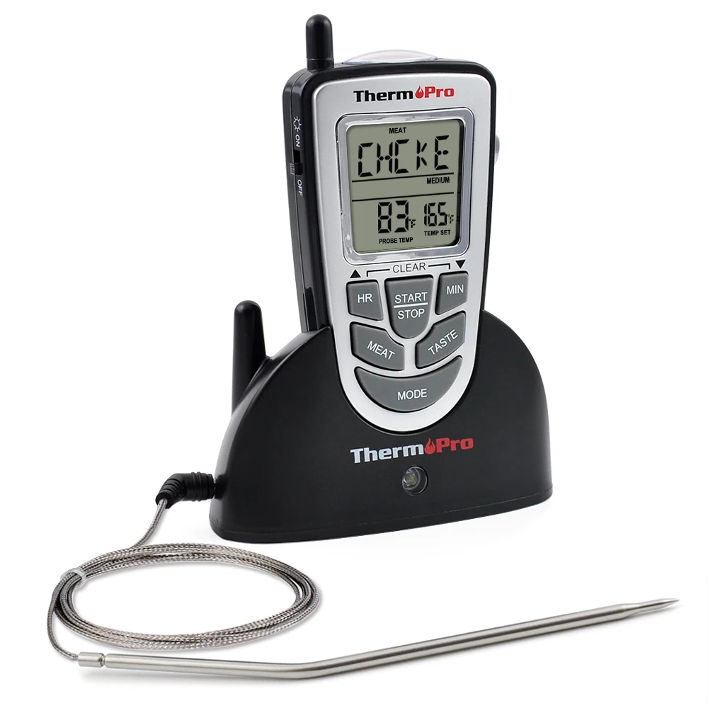 ThermoPro TP 09 300ft Kitchen Cooking Wireless Thermometer BBQ Meat
