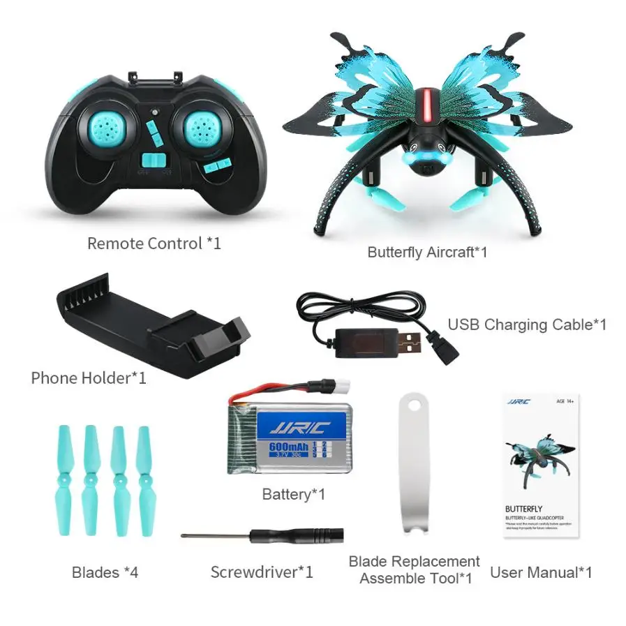 

JJRC H42 RC Animal Butterfly children's toy remote control aircraf simulation WIFI FPV 0.3MP Camera Drone RC Quadcopter