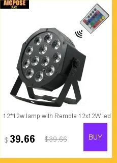 8 шт. 12*12 Вт светодиодные лампы 12x12 Вт светодиодные Par огни RGBW 4в1 плоский par led dmx512 Дискотека освещение Профессиональный Сценический dj оборудование