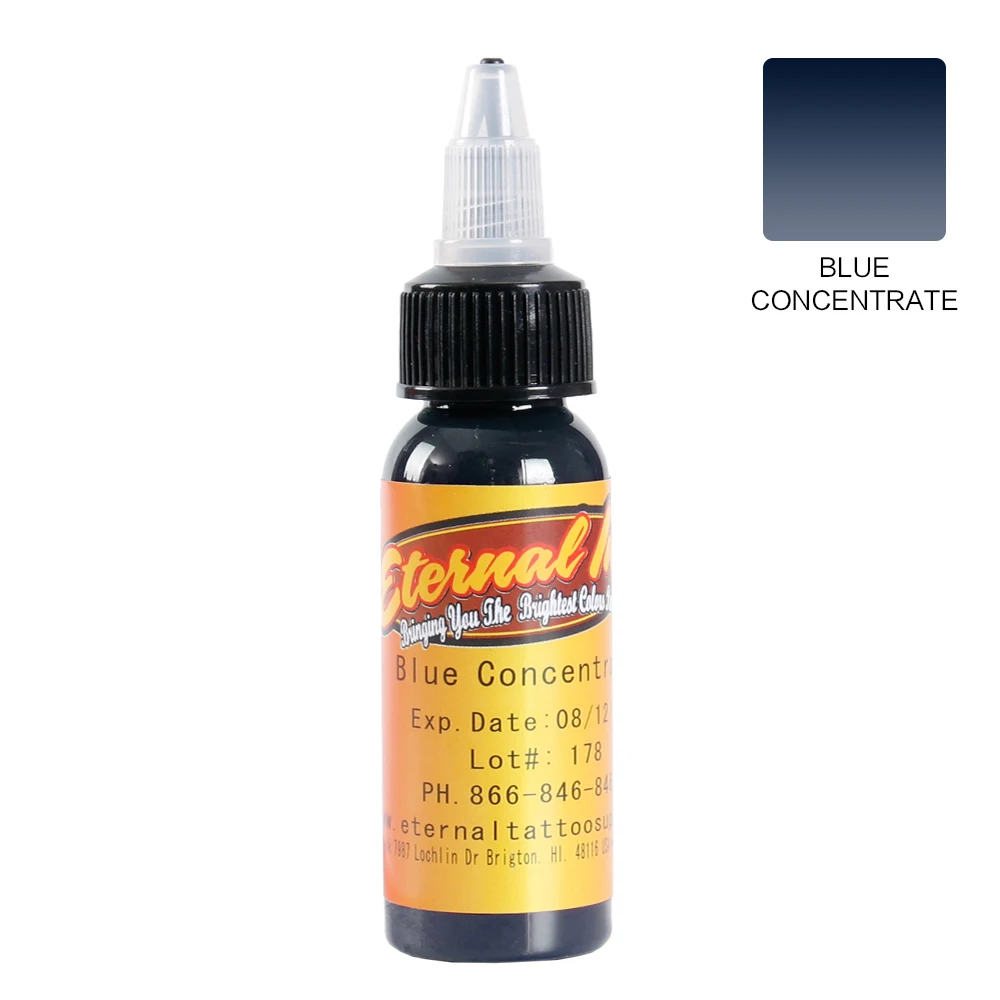 

2018 New 30ml/Bottle Tattoo Ink Set Permanent Make-Up Artist Pigment Makeup Body Tattoo Makeup-blue concentrate