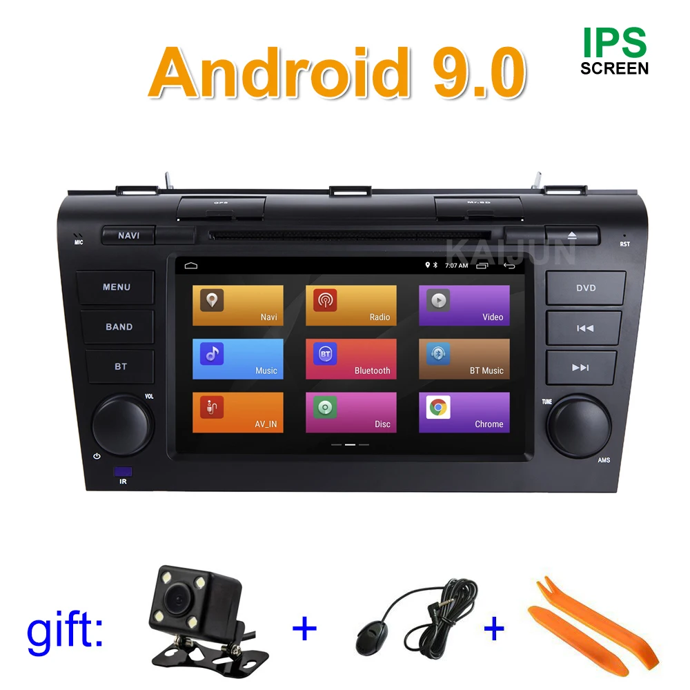 Ips экран Android 9 автомобильный DVD плеер стерео радио для Mazda 3 Mazda3 2004-2009 с поддержкой