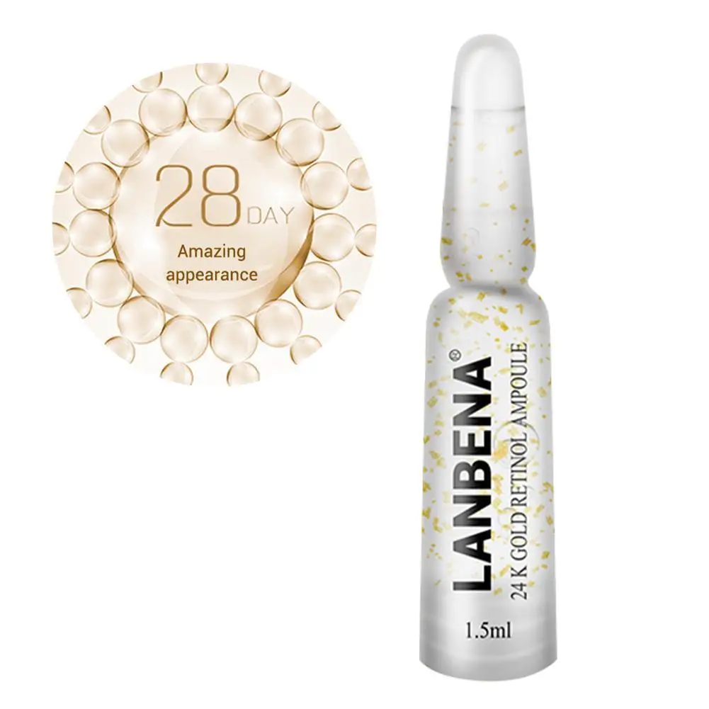 LANBENA 24K-Gold ретинол ампул удалить мелкую линию против старения морщин 7 шт