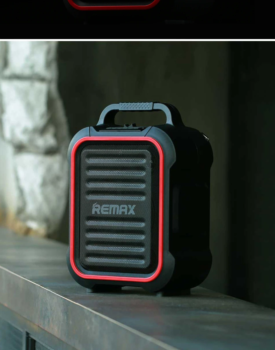 REMAX открытый колонки bluetooth беспроводные вечерние с микрофоном RB-X3