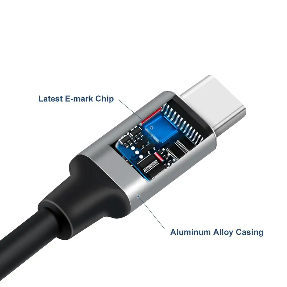 Кабель USB Type C на 3 1 Gen2 20 в 5A PD 10 Гбит/с 4K60 Thunderbolt для Ipad pro/Nintendo Switch|Переходники и