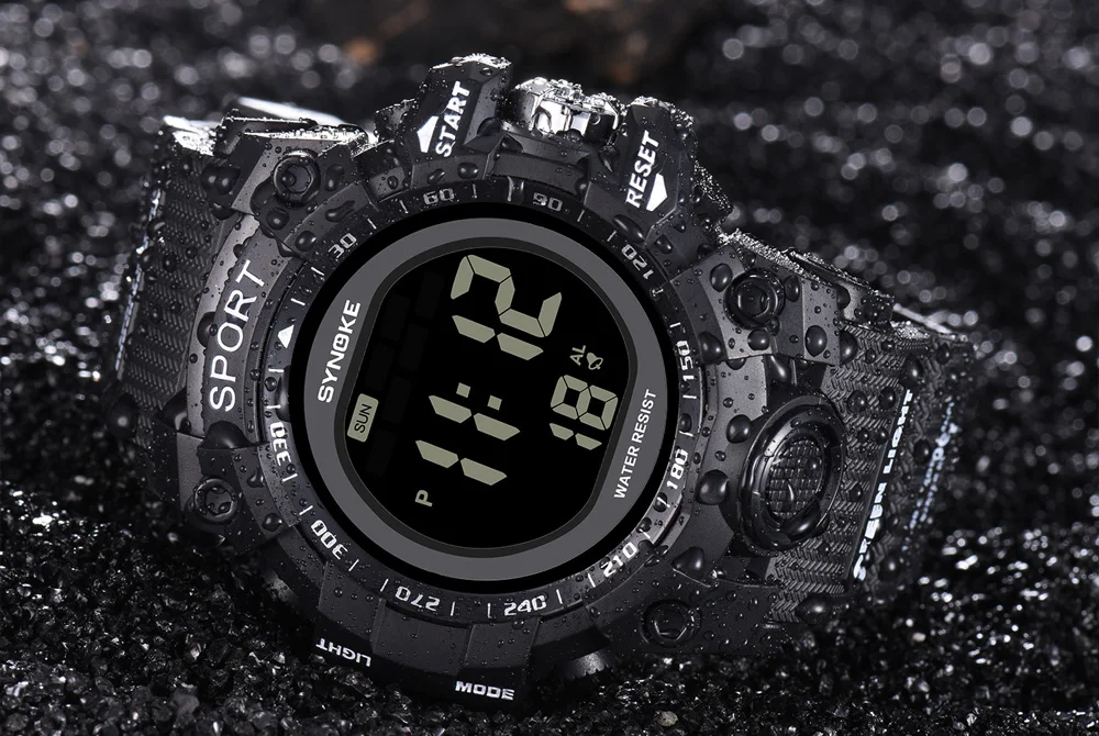 SYNOKE спортивные цифровые часы для мужчин s водостойкий часы с ЖК-дисплеем G ударопрочные часы мужской часы мужские часы цифры дропшиппинг