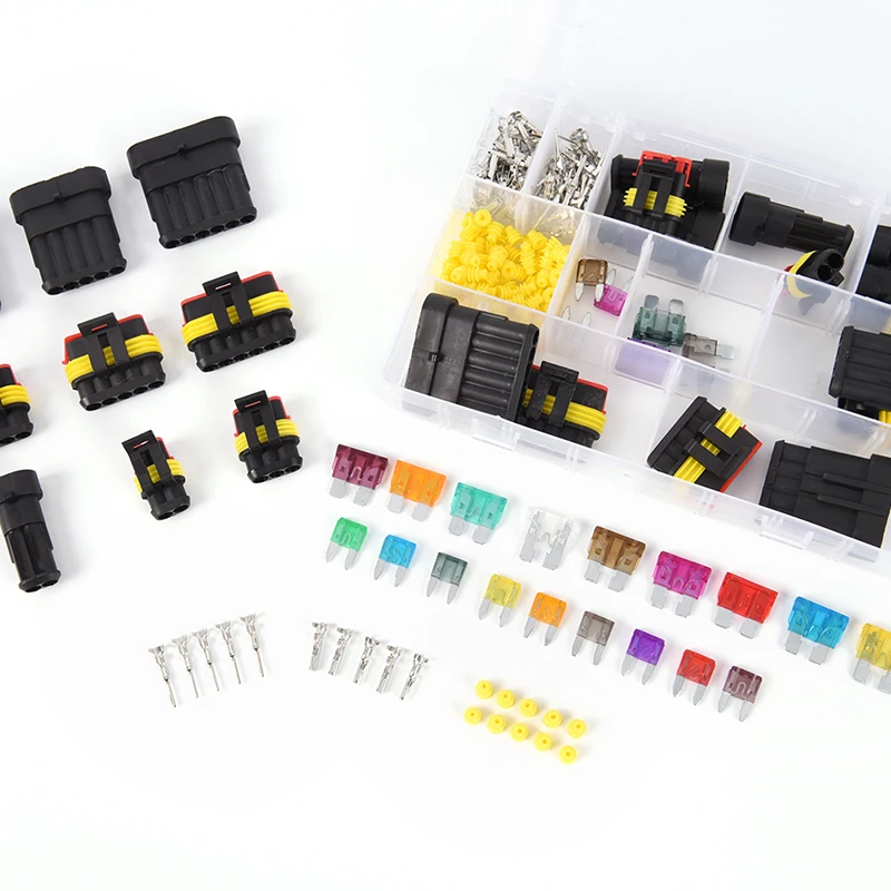 216Pcs/Set Waterproof 12V Electrical Connectors High Quality Kit 1/2/3