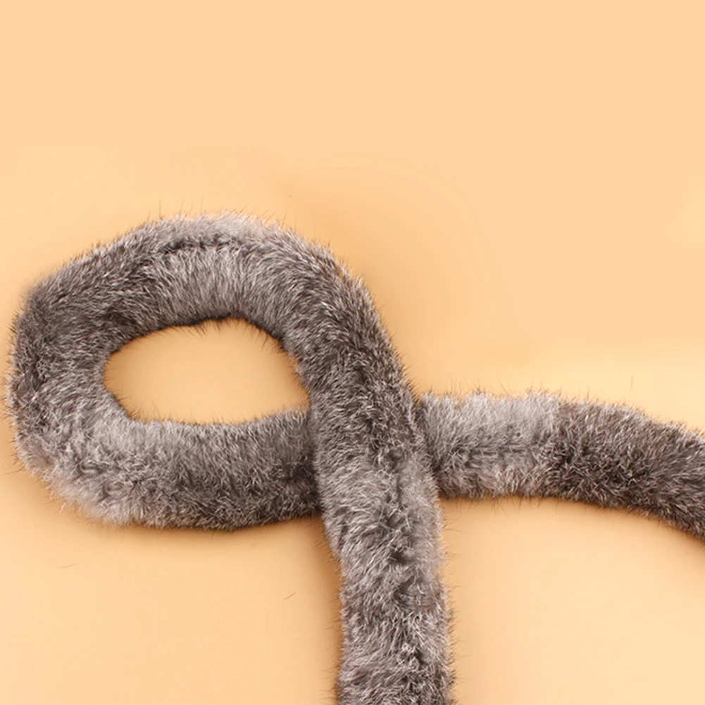 

Fluffy Artificial Rabbit Fur Furry Accessories Trimming Costume Sewing Tapes Ribbon Down Jacket DIY