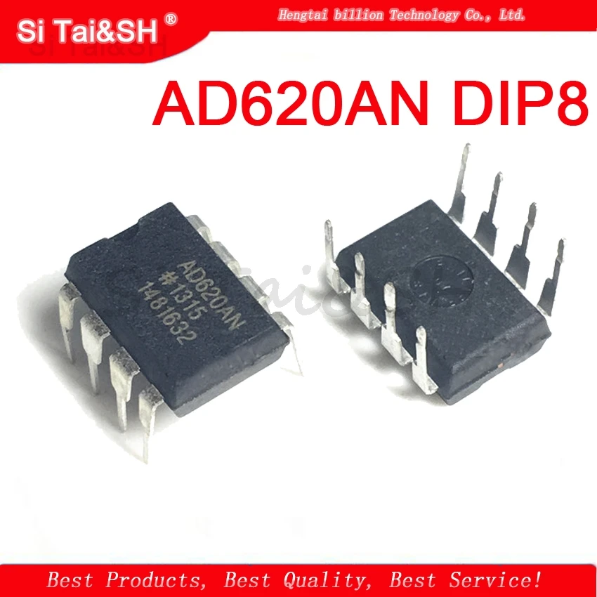 

1PCS AD620 AD620AN AD620ANZ DIP-8 Low power instrumentation amplifier