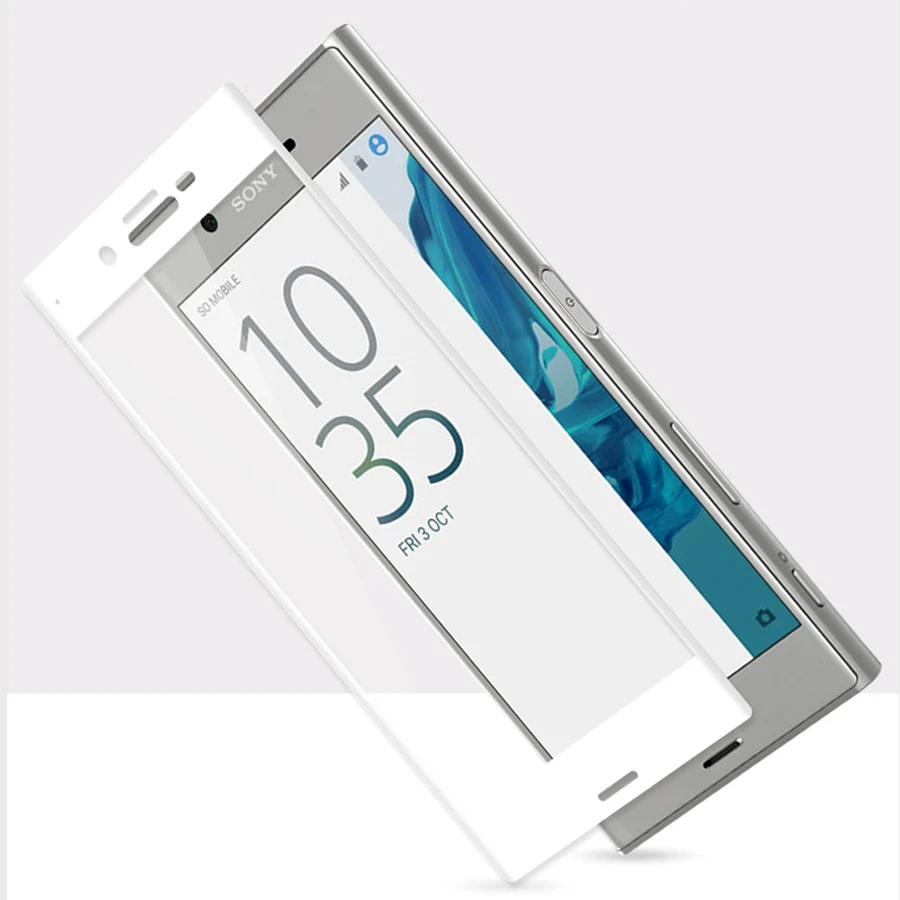 Защитное стекло 3D Xperia X закаленное для Sony 5 0 дюйма XperiaX Dual F5122 2.5D с полным