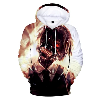 

tokyo ghoul clothes coat Hip hop leisurely COS autumn and winter warm loose leisure hooded sweatshirt jacket unisex couple
