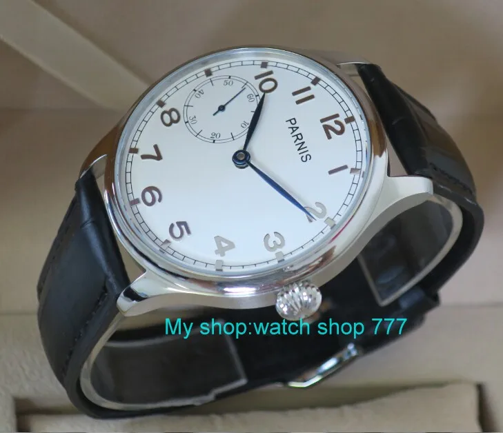 

44MM PARNIS Asian ST3600 17 jewels Mechanical Hand Wind men's watch High quality WATCH wholesale x0007