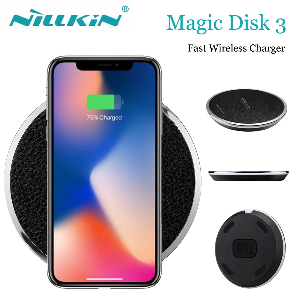Беспроводное зарядное устройство Nillkin Qi для Samsung Galaxy S8 Plus Note 8 7 S7 беспроводное iPhone X