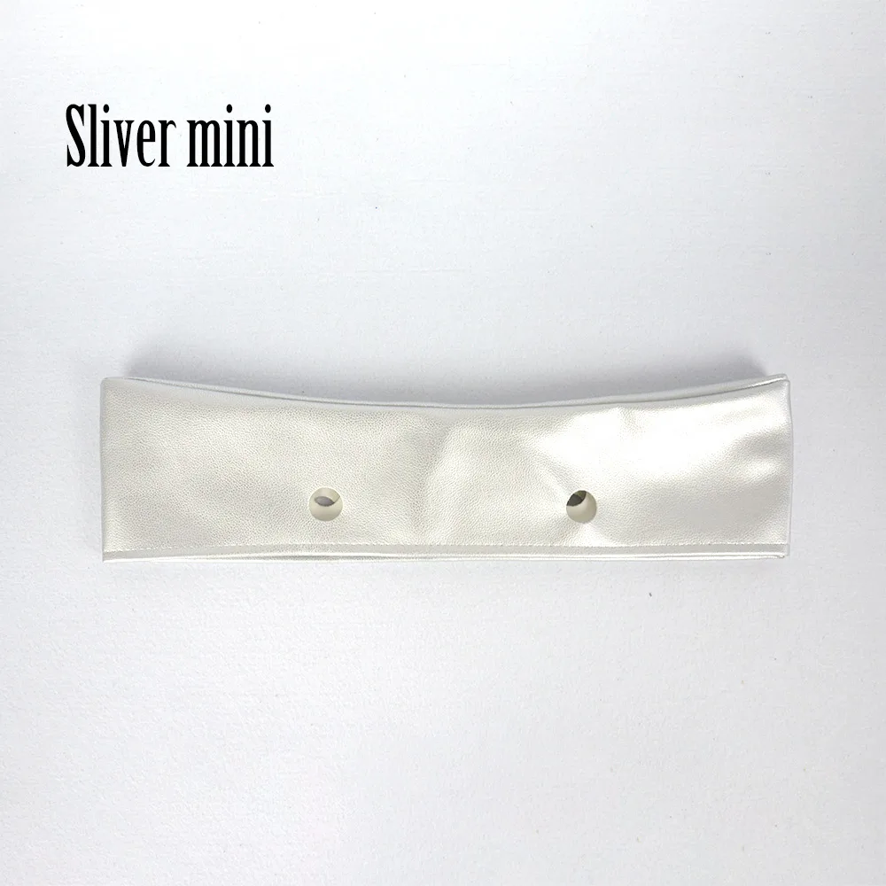 Личи узор искусственная кожа ручка Вставка внутренний карман подкладка отделка для Obag классический мини O сумка женская сумка - Цвет: silver mini