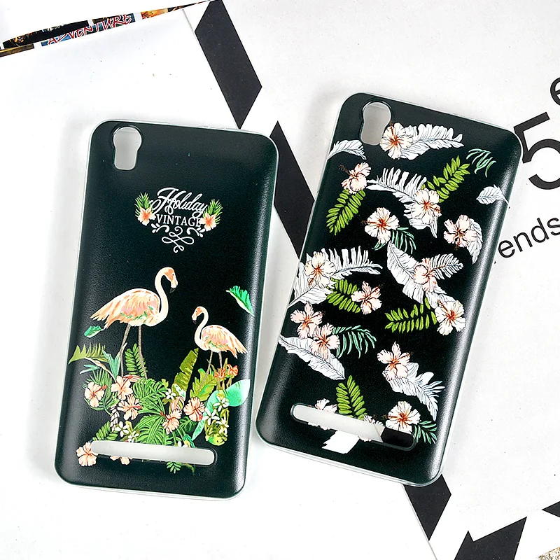 Soft Silicone Case For Fly FS509 Nimbus 9 Pattern Floral Wolf Flamingo Cute Animails Cover 5.0&quot TPU |