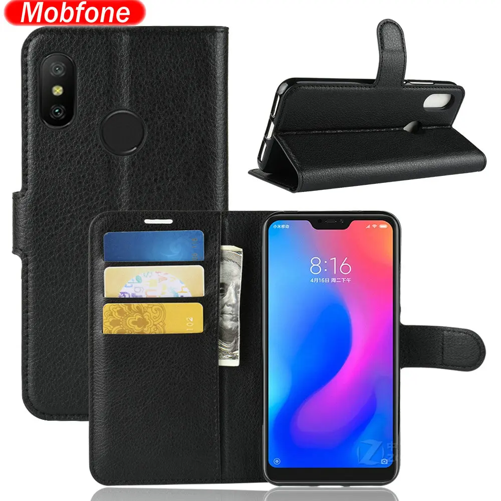 

Xiaomi Mi A2 Lite Case Mi8 Lite Business Wallet Leather Case Xiaomi A2 Lite Flip Cover MiA2 Lite Stand Etui Mi 8 A1 A2Lite Coque