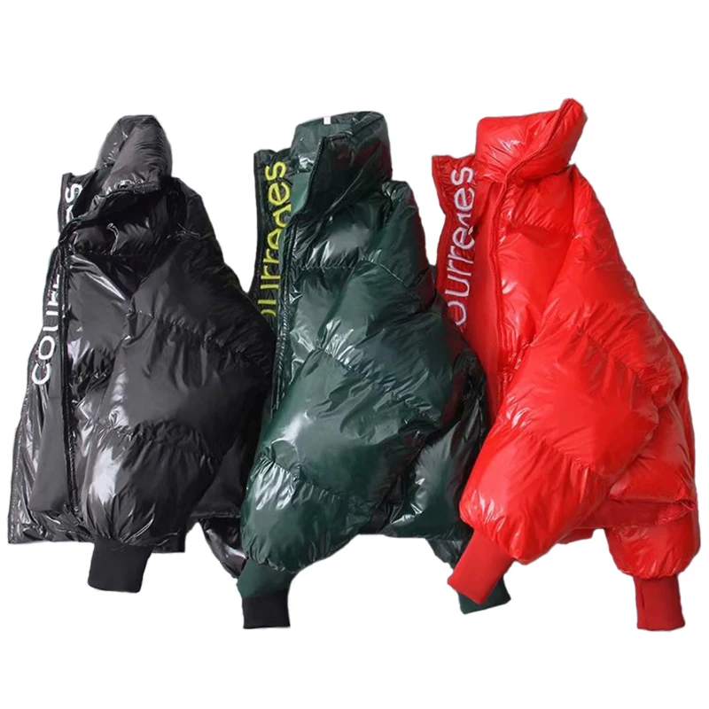 Taille Imperméable Veste army Lâche Manteau Hiver 2019 Vers Bas Green Le Chaud Noir Grande Femmes Épaisse Parka Brodée Brillant rouge De OpvBqpz