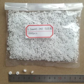 

1000pcs/lot 5.5x2.2x2mm inner hole:2mm Walkman Motor Belt Wheel Recorder Motor Wheel