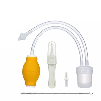 

New 1Set Newborn Baby Safe Soft Nasal Mucus Snot Aspirator Vacuum Suction Nose Cleaner