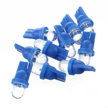 

10x Bulbs 194 168 W5W Blue LED Wedge Inverted Side