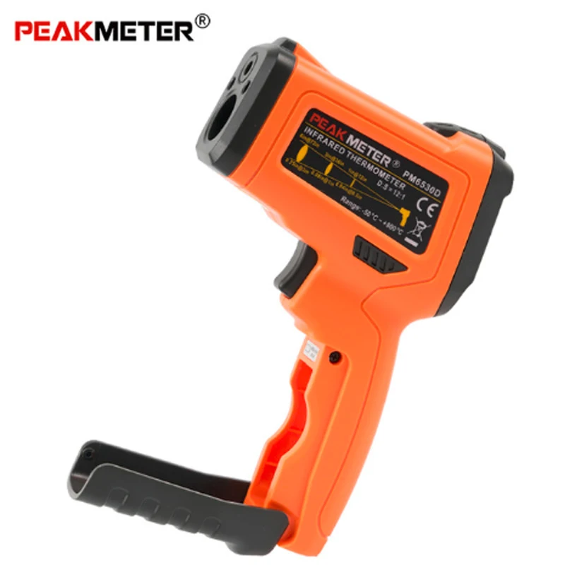 PEAKMETER PM6530B+/C/D ЖК-дисплей лазерный инфракрасный термометр-50~ 800 с влажностью и точкой росы IRT K-type окружающий УФ-светильник