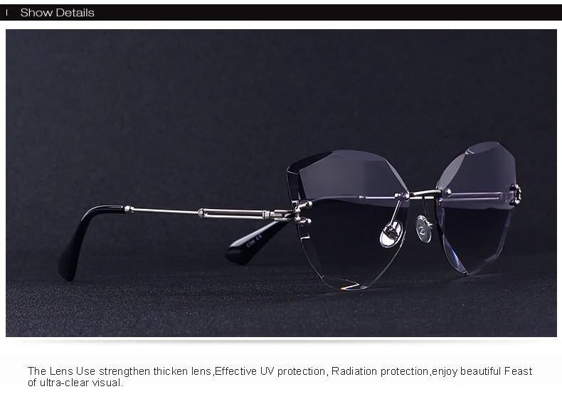 MERRYS дизайн для женщин без оправы Солнцезащитные очки с градиентными линзами UV400 защита S6078