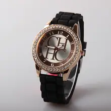 2015 New Famous Brand Gold Geneva Silicone Casual Quartz Watch Women Crystal Dress Watches Relogio Feminino Rosy Clock Hot Sale 2015 New Famous Brand Gold Geneva Silicone Casual Quartz Watch Women Crystal Dress Watches Relogio Feminino Rosy Clock Hot Sale